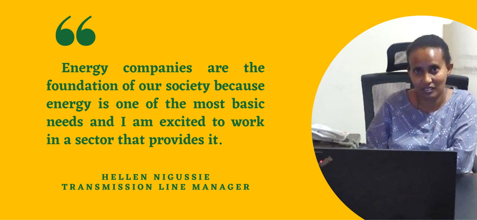 Hellen Nigussie – A Transmission Line Manager